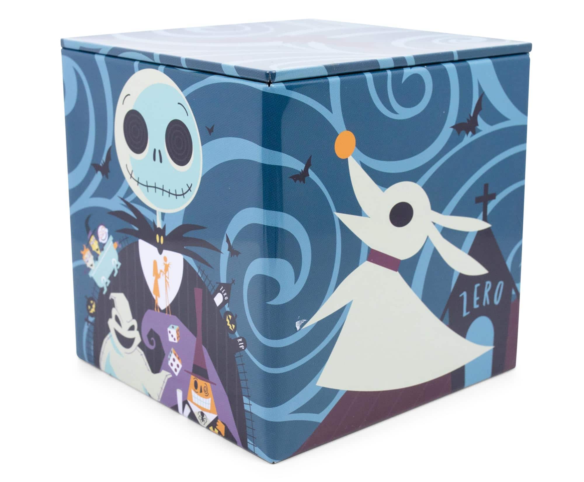 Disney - Nightmare Before Christmas Jack Skellington Tin Storage Box | 4 Inches - Blue