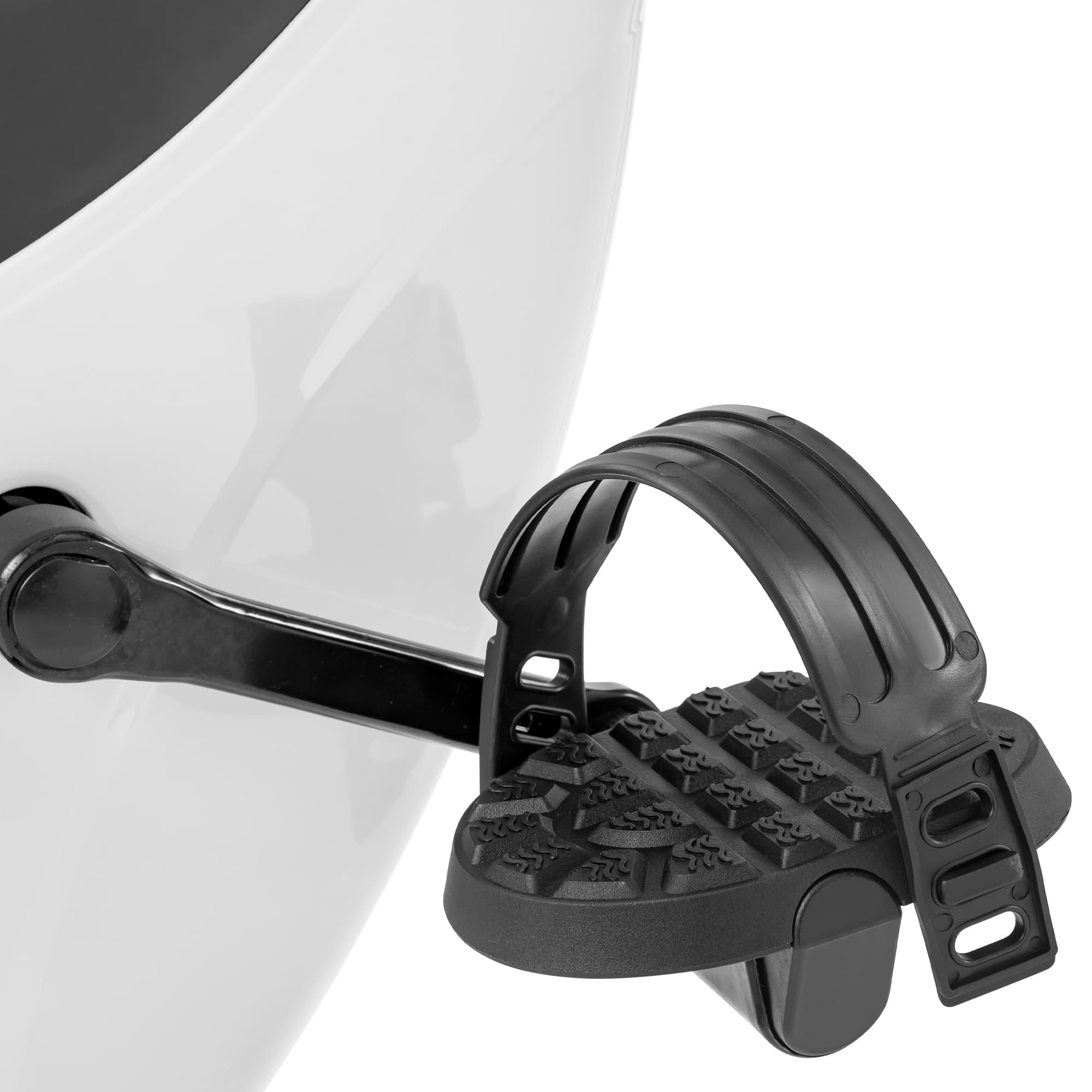 Alt View 2. Lycvki - Folding Exercise Bike Fitness Upright and Recumbent X Bike with 16 Level Adjustable Resistance Arm Bands and Backrest - white.