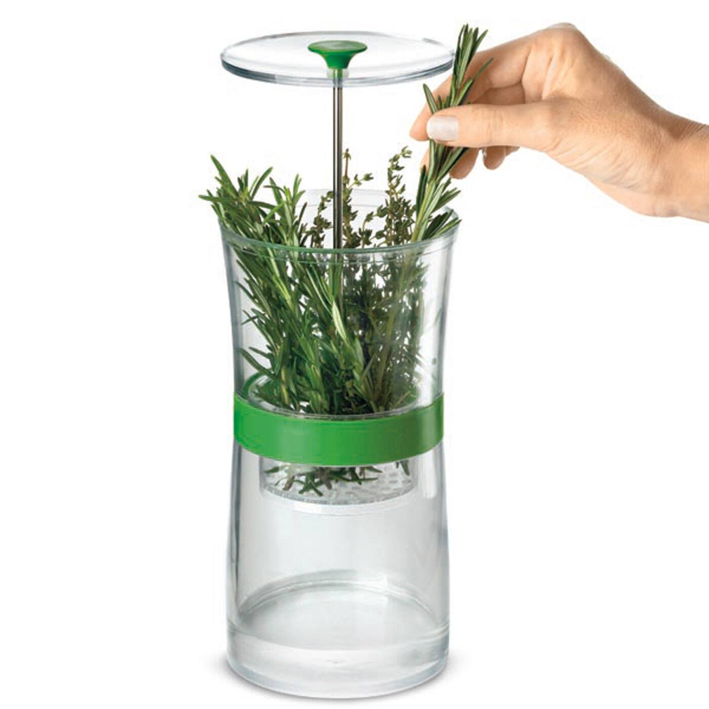 Alt View 1. Cuisipro - Original Herb Keeper Keeps Herbs Fresh Storage Container - Green.