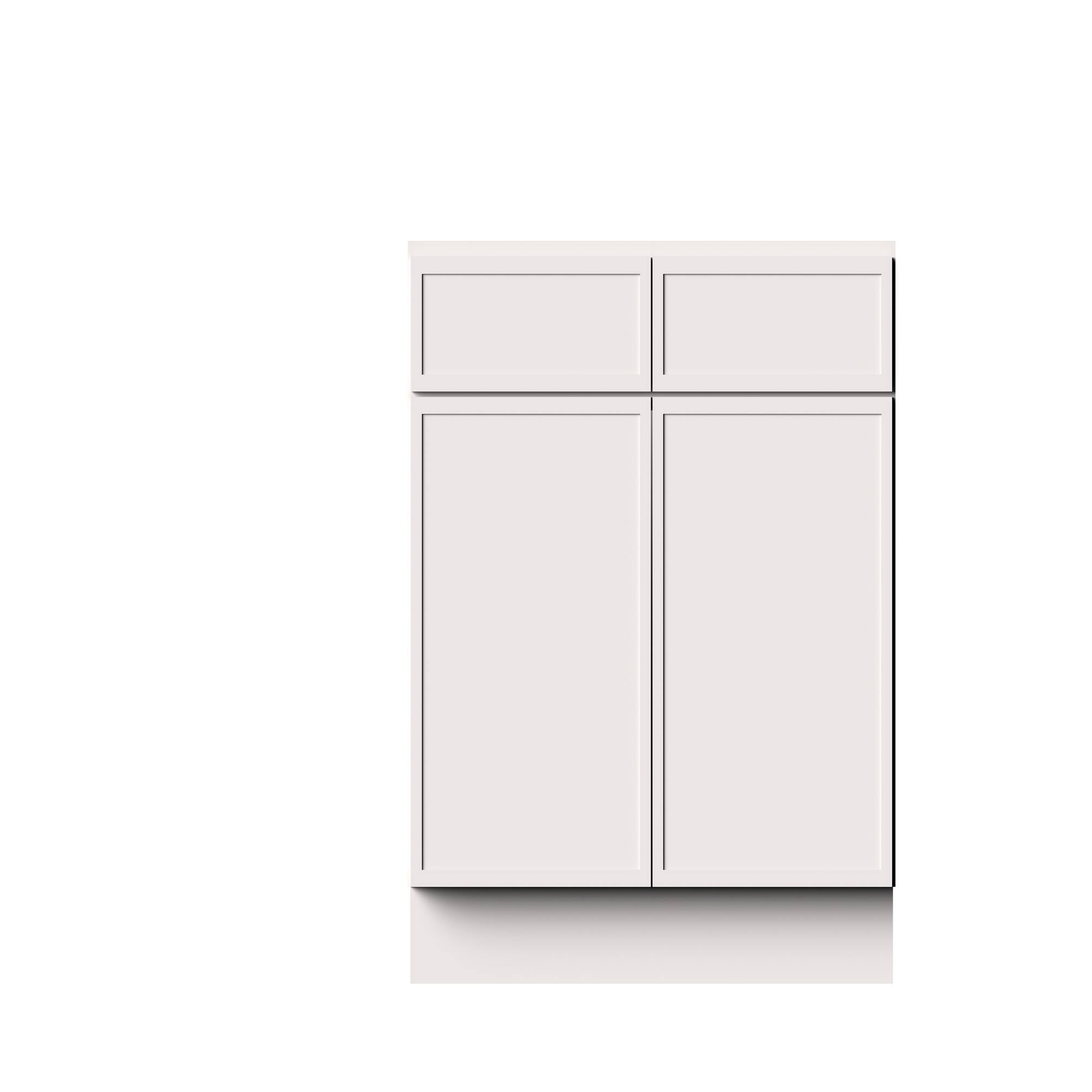 Alt View 1. Boyel Living - 36-in W x 34.5-in H x 24-in D Slim Shaker RTA Kitchen Sink Base Cabinet with Soft-Close - Snow White.
