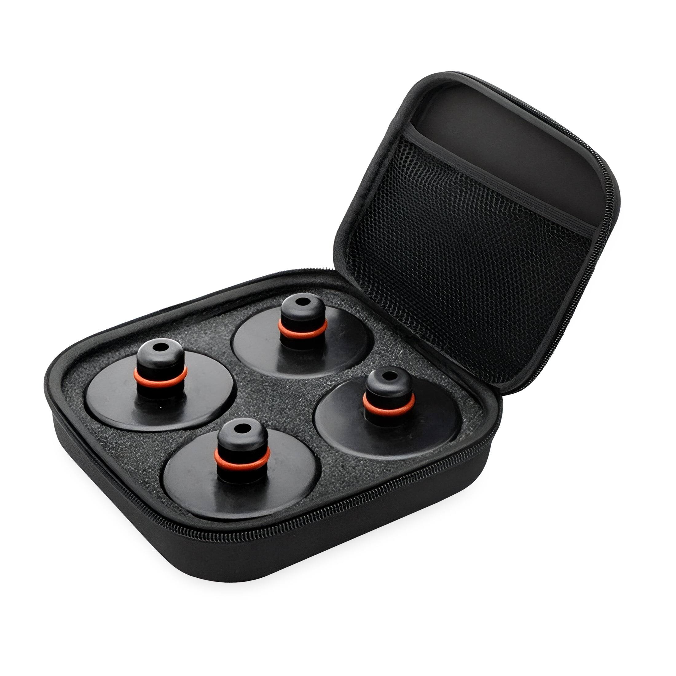 Front. Digipower - Digipower High-Density Rubber Jack Pads for Tesla Model 3 and Y with Mounting Pins & Storage Case.