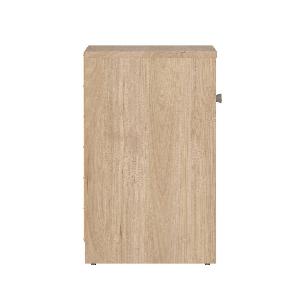 Back. Tvilum - Portland 1 Drawer Nightstand - Set of 2, Jackson Hickory - Brown.