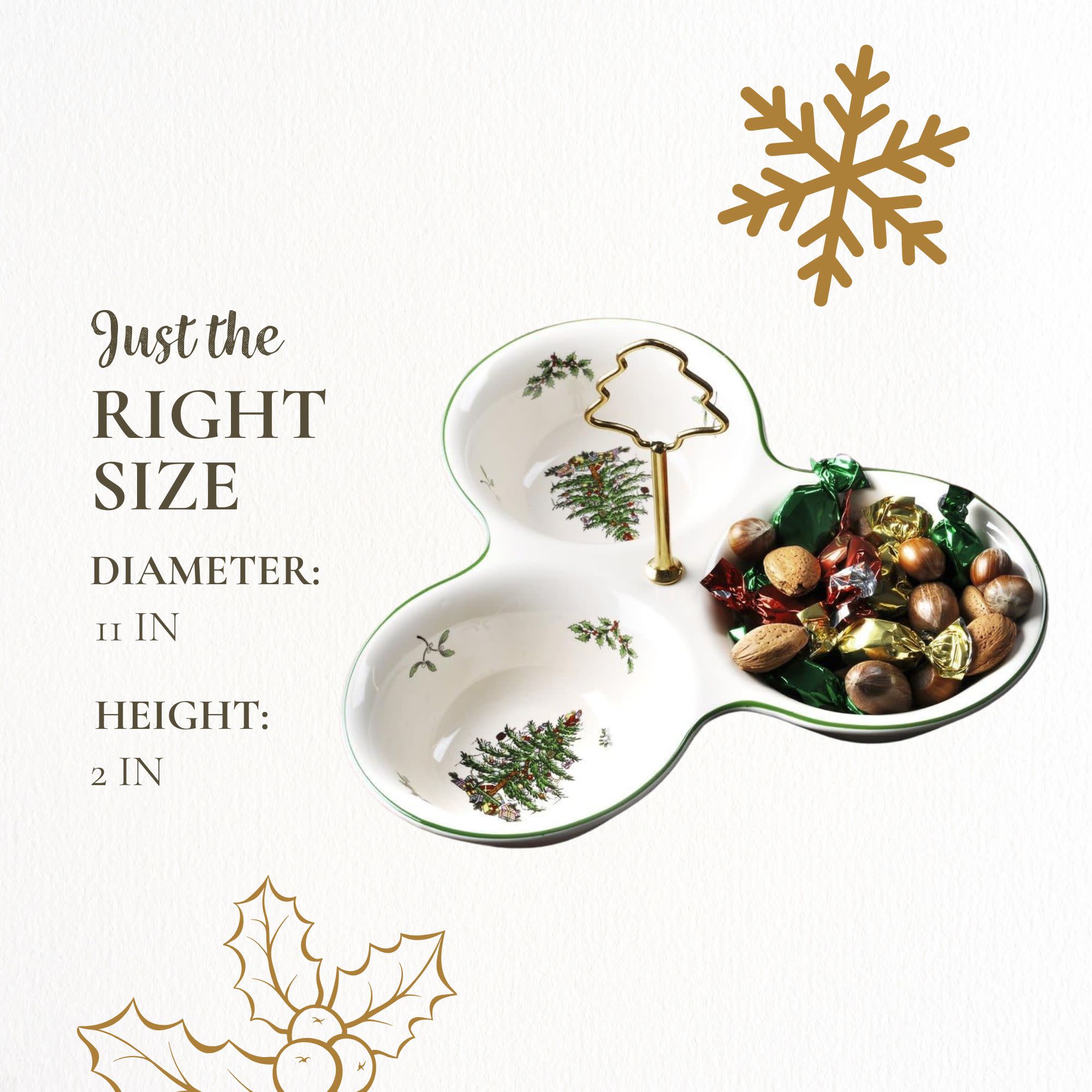 Just the RIGHT SIZE  
DIAMETER: 11 IN  
HEIGHT: 2 IN