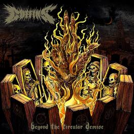 Coffins - Beyond The Circular Demise - Limited Black Ice with Mustard Yellow, Halloween Orange & - VINYL LP