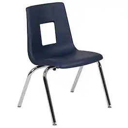 Emma + Oliver - Student Stack School Chair - 16-inch - Navy