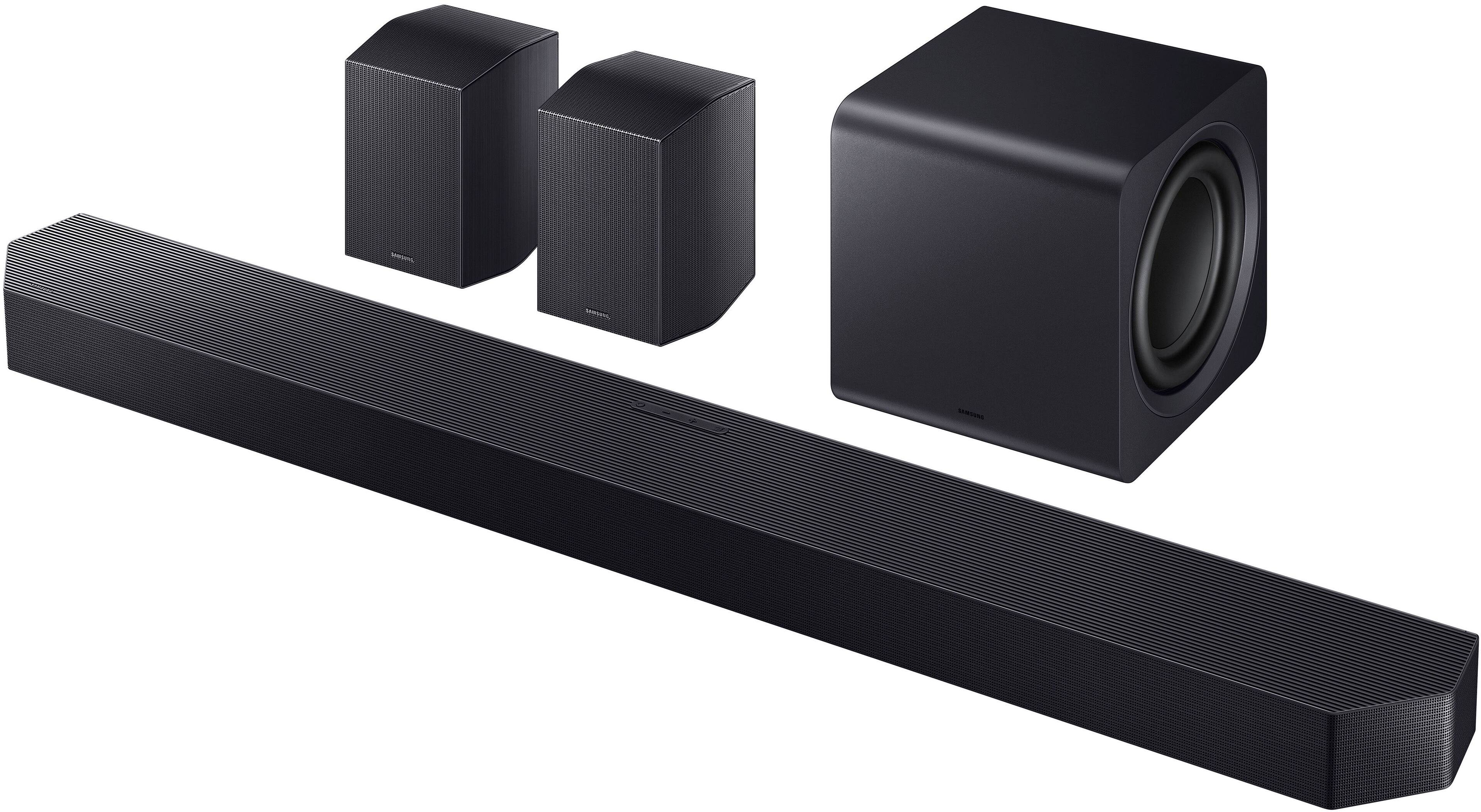 Alt View 12. Samsung - SAMSUNG Q-Series Soundbar HW Q990H/ZA 11.1.4 ch Subwoofer with Rear Speaker (2026) - Titan Black.