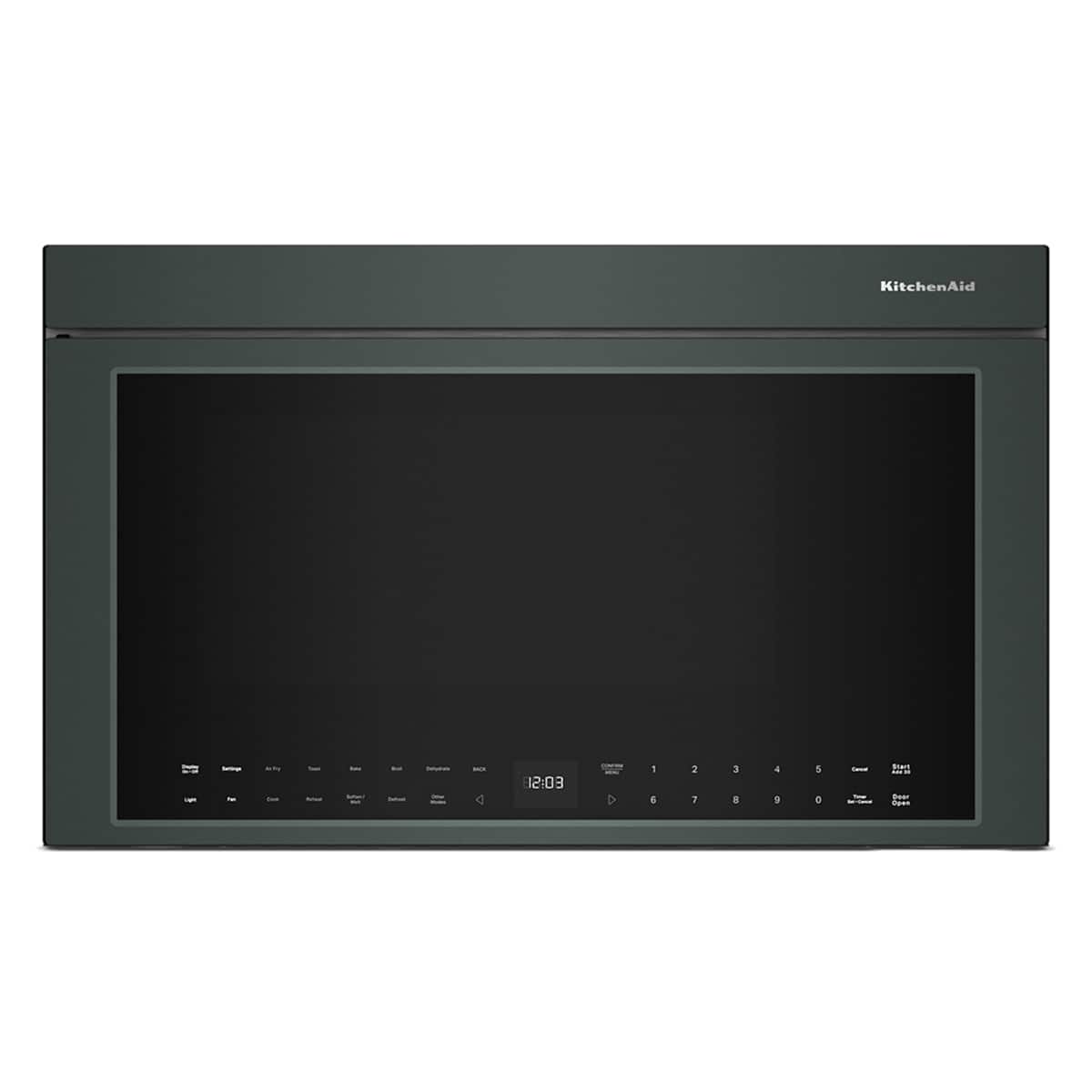 KitchenAid - 1.1 Cu. Ft. Over-the-Range Microwave Oven with Infrared Sensor Modes - Juniper - Front_Zoom