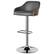 Angle. Simpli Home - Hutton Mid Century Modern Metal Adjustable Bar Stool - Charcoal Grey.