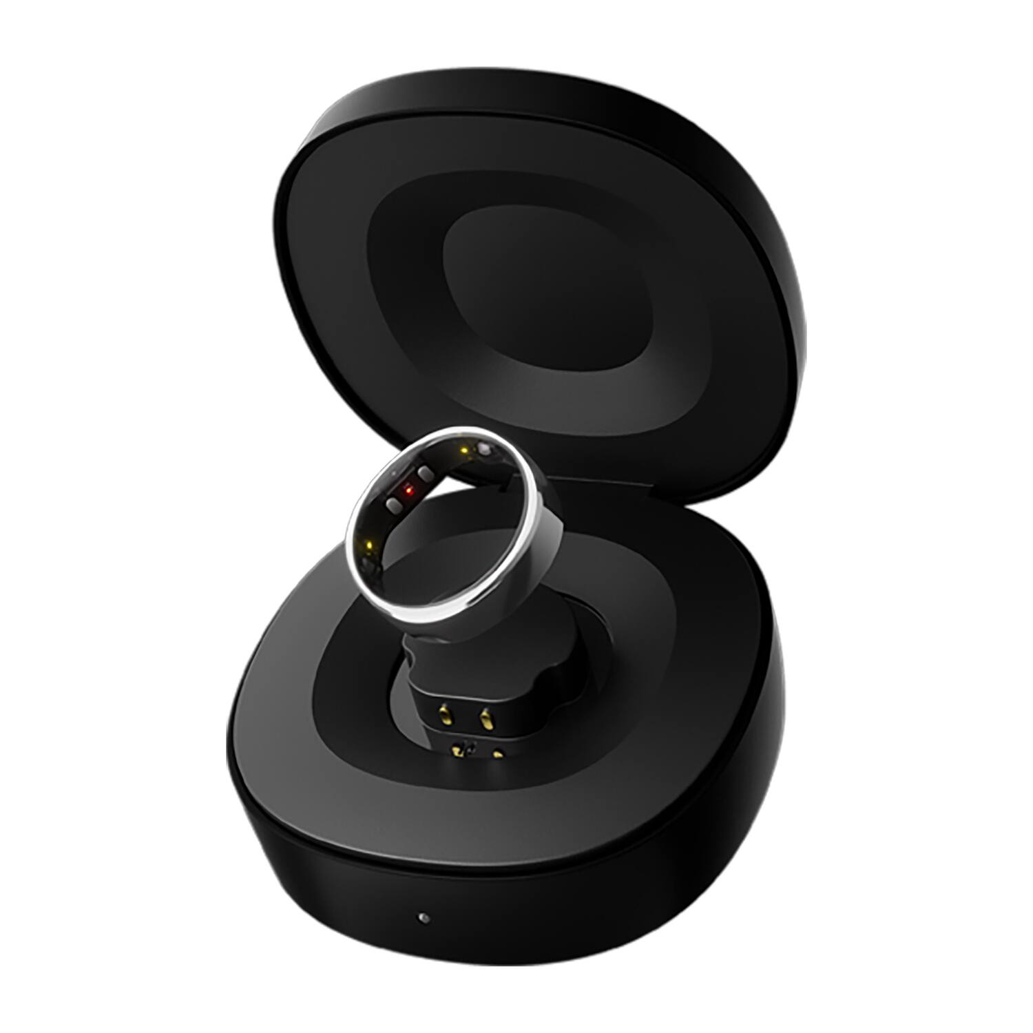 Back. RINGCONN - Gen 2 Ultra-Thin Smart Ring, Sleep Apnea Monitoring, Health Tracking, Size 12 - Future Silver.