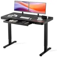 GTPlayer - Standing Desk Rectangular Standing Desks Adjust Height Stand up Desk - Black - Front_Zoom
