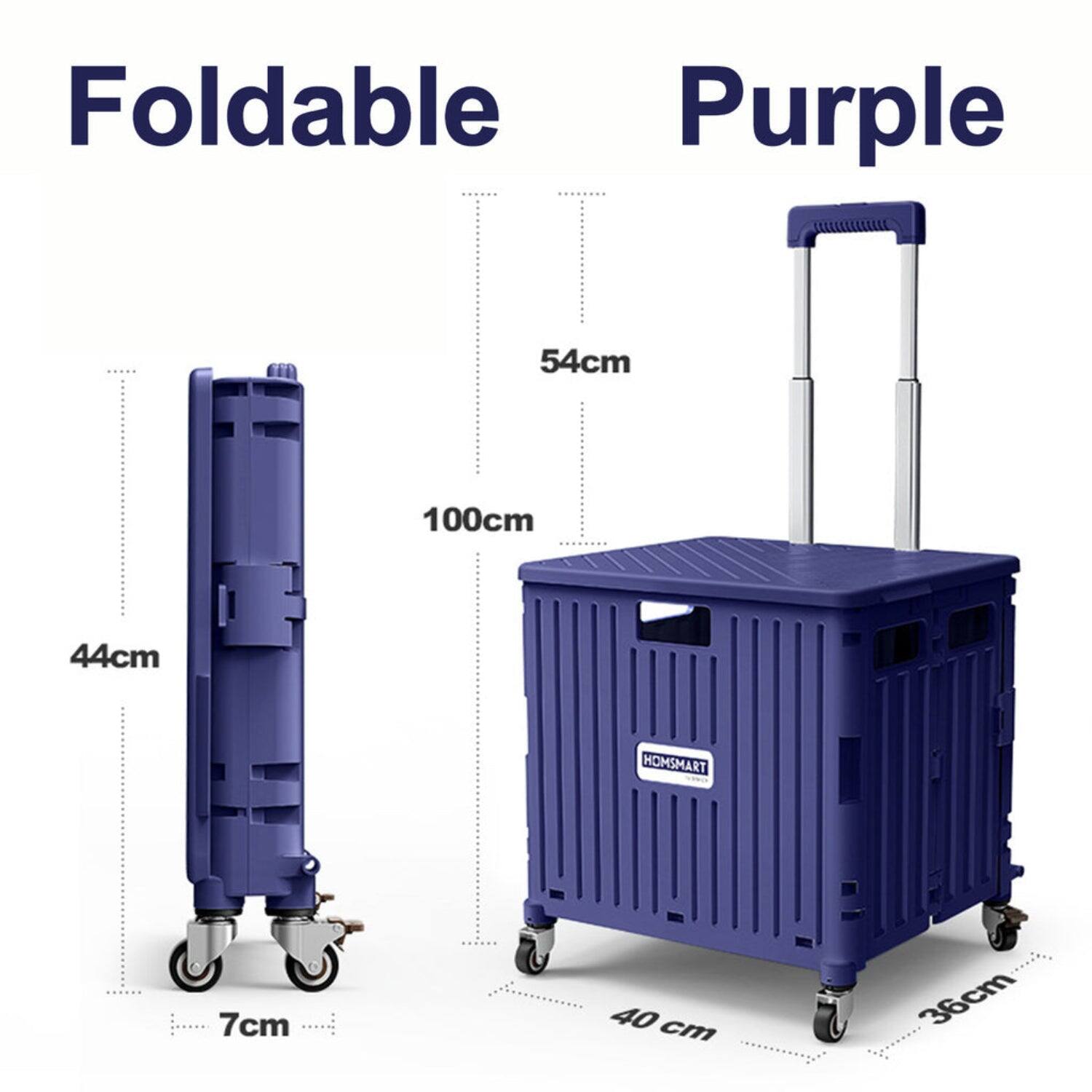 Foldable Purple  
54cm 100cm 44cm  
HOMSMART  
7cm 40 cm 36cm