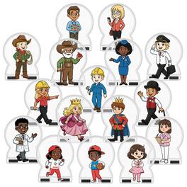 PicassoTiles - Magnetic Character Figures for Magnet Tiles for Kids, STEM Learning Building Toy, Screen-Free Play