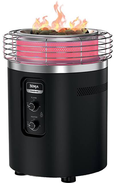 Ninja - Fireside360 Outdoor Heater & Fire Pit - Black