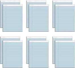 TOPS - Prism+ Notepads, 8.5" x 11.75", Wide, 50 Sheets/Pad, 12 Pads/Pack - Blue