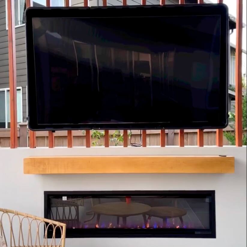 Alt View 2. Storm Shell - Storm Shell Classic Outdoor TV Enclosure 75" - Black.