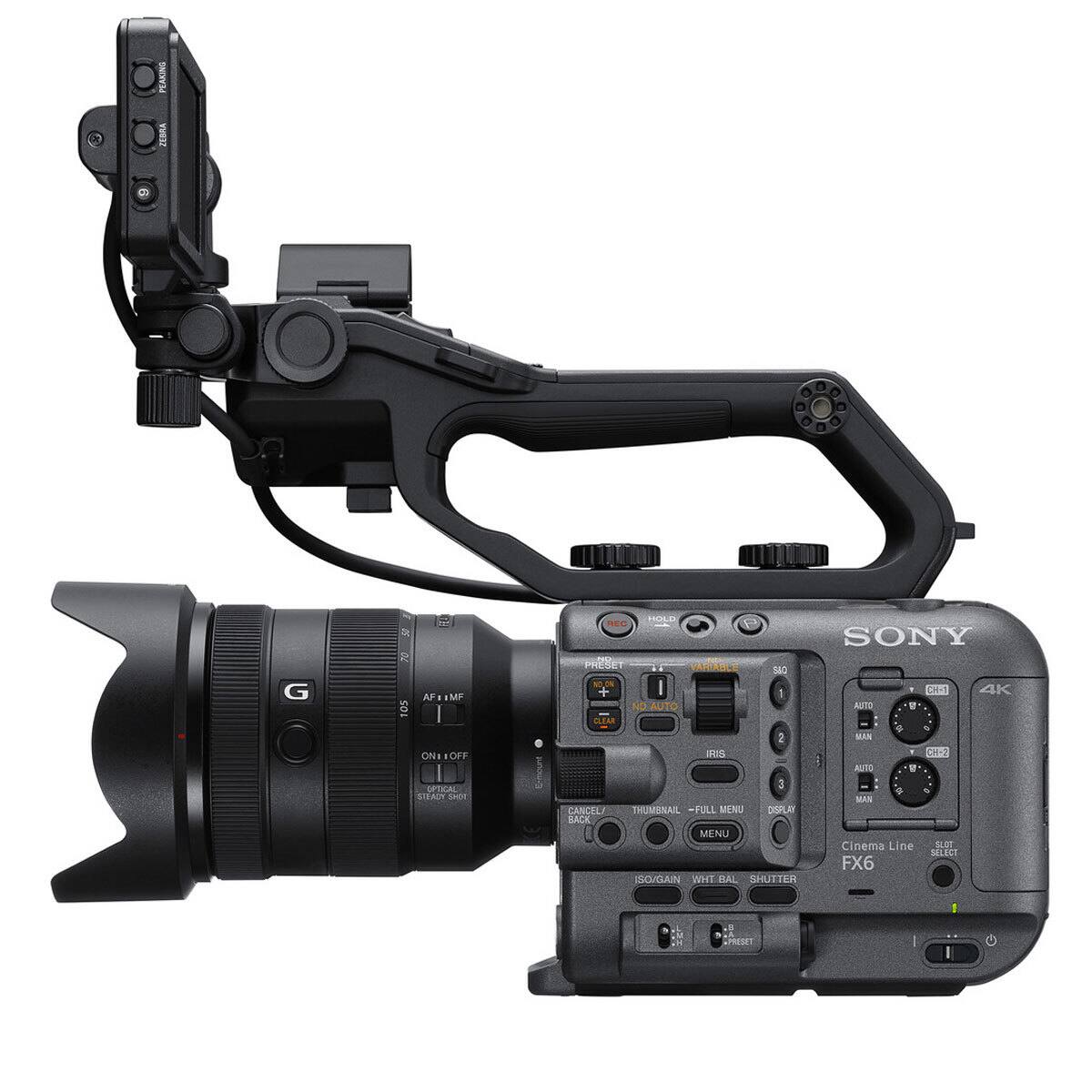 PEAKING ZEBRA

G

AF: MF 105 ON: OFF OPTICAL STEADY SMOT

12-3481018

HOLD REC SONY NO PRESET i VARIABLE 580 NO ON + | CH-1 4K NO-AUTO AUTO T CLEAR 9 a 2 MAN CH-2 IRIS AUTO 1 5 WAN CANCEL/ THUMBNAIL FULL MENU DISPLAY BACK MENU Cinema Line SLOT SELECT FX6 SO/GAIN WHT BAL SHUTTER

PRESET