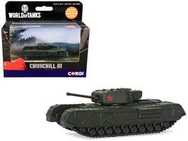 Churchill Mk III Infantry Tank USSR "World of Tanks" Video Game Diecast Model by Corgi - Green