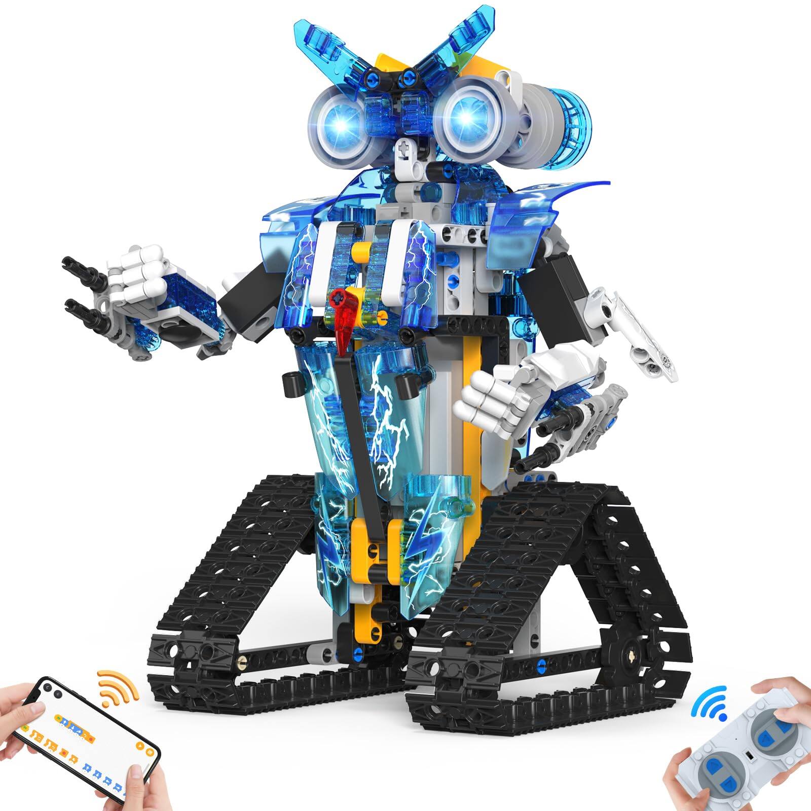 EZTW1 - Robot Toys For 8-16 With App Or Remote Control Science Building Block Kit Stem Projects Educational STEM Building - 15093
