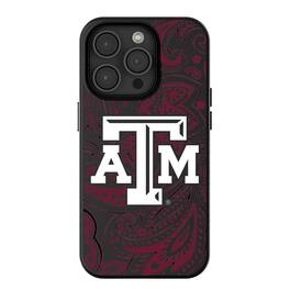 Keyscaper - NCAA - Texas A&M Aggies Paisley iPhone Magnetic Bump Case - 15 - Black