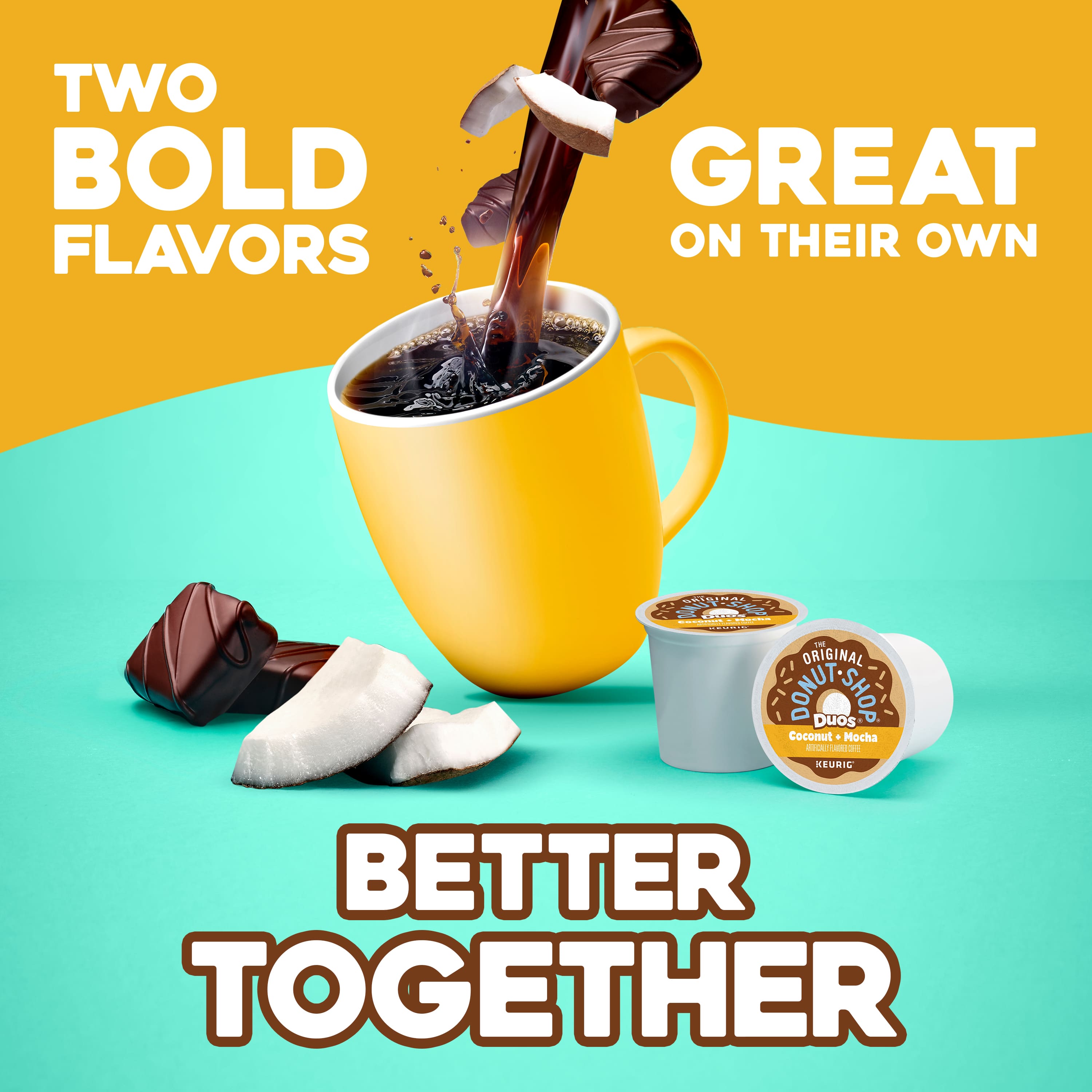 Two bold flavors great on their own. Better together.