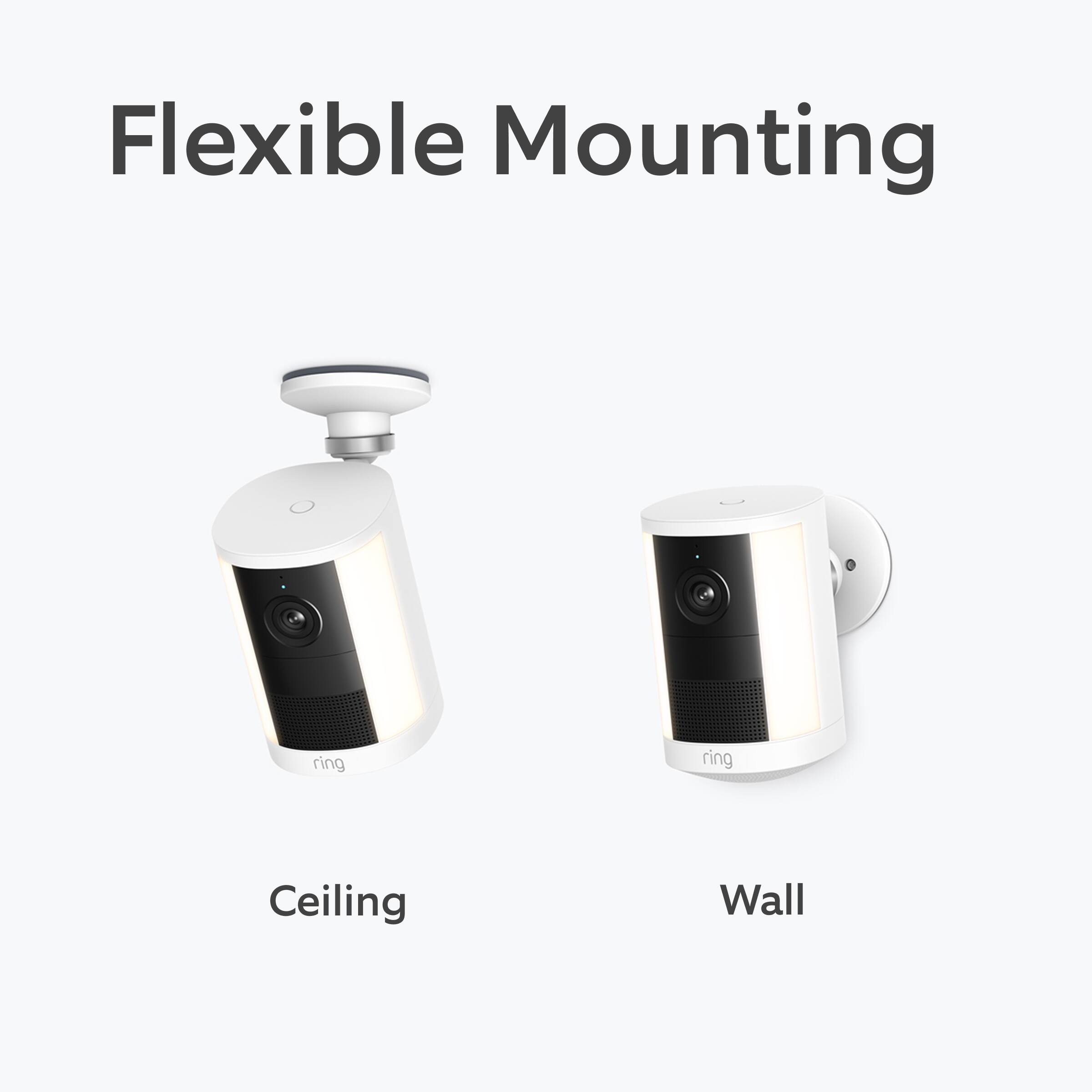 Flexible Mounting  
Ceiling  
Wall