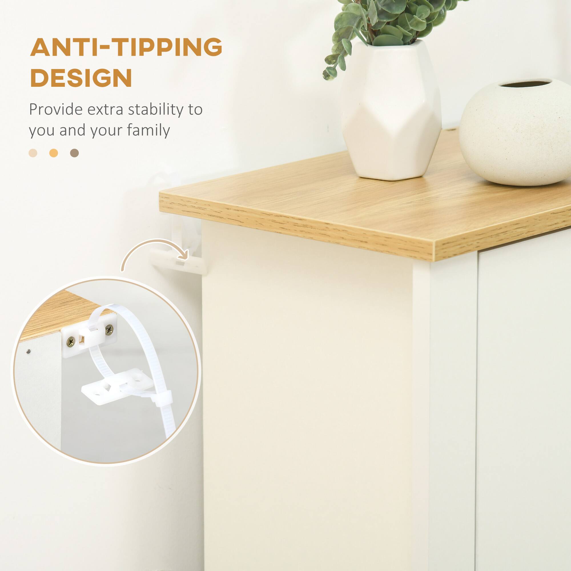 ANTI-TIPPING DESIGN  
Provide extra stability to you and your family