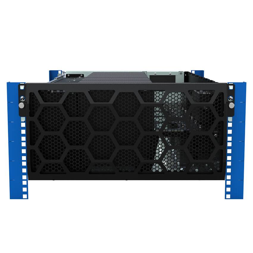 Alt View 2. RackSolutions - RackSolutions 5U HyperShelf for 8 Dell Precision 3260 Compact Workstation - Black.