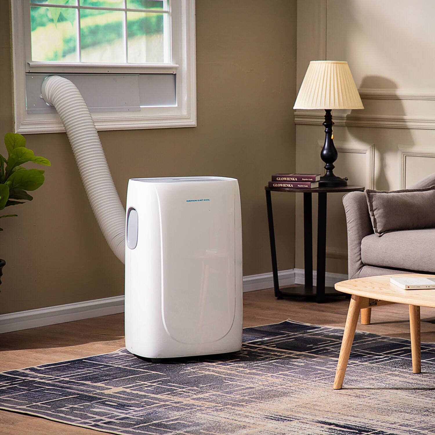 Alt View 17. Emerson Quiet Kool - 550 Sq. Ft. 14,000 BUT Portable Air Conditioner - White.