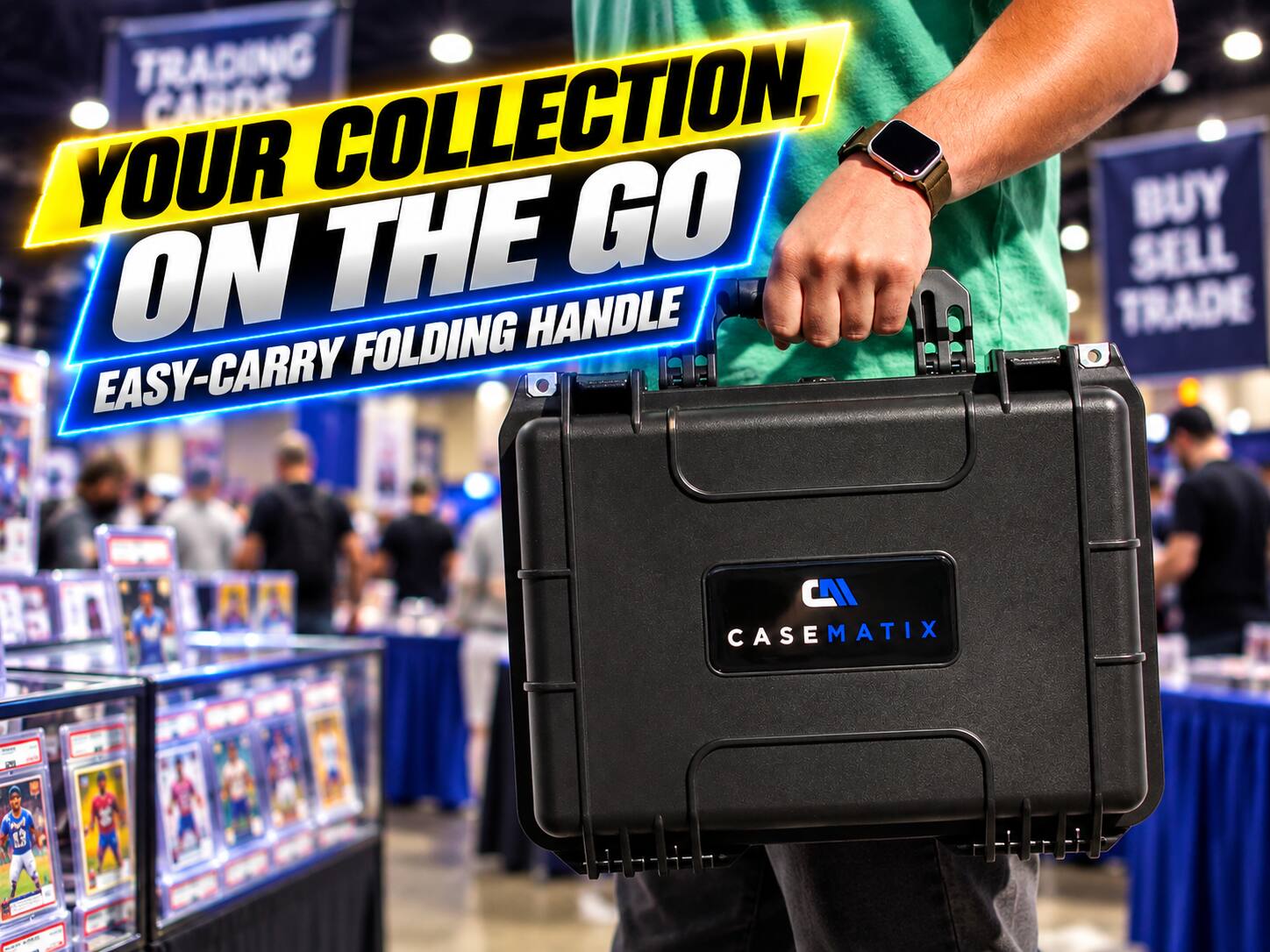 TRADING CARDS COLLECTION, YOUR GO ON THE FOLDING HANDLE EASY-CARRY

BUY SELL TRADE

CAI CASEMATIX