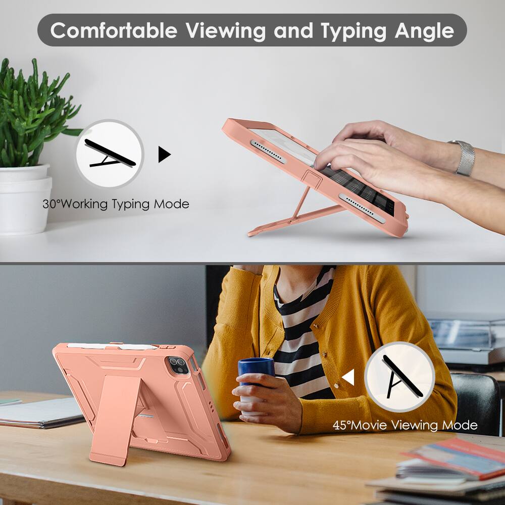 Comfortable Viewing and Typing Angle

30° Working Typing Mode

45° Movie Viewing Mode
