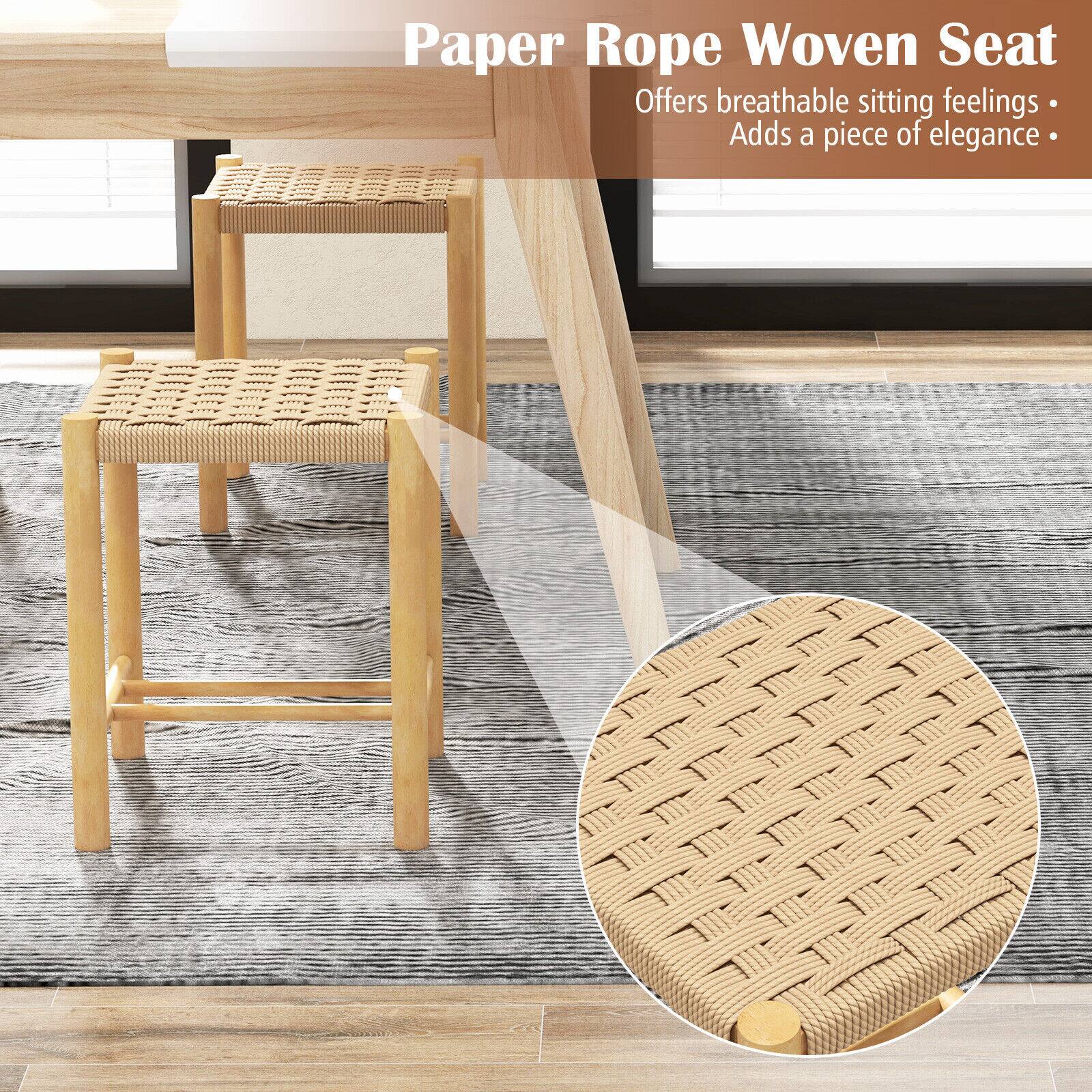Paper Rope Woven Seat
Offers breathable sitting feelings
Adds a piece of elegance