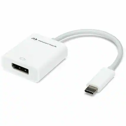 Front. NewerTech - NewerTech USB-C to DisplayPort 8K Display Adapter - 1 x DisplayPort Digital Audio/Video - Female - 1 x USB Type C - Male - Unknown.