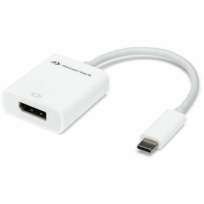 Front. NewerTech - NewerTech USB-C to DisplayPort 8K Display Adapter - 1 x DisplayPort Digital Audio/Video - Female - 1 x USB Type C - Male - Unknown.