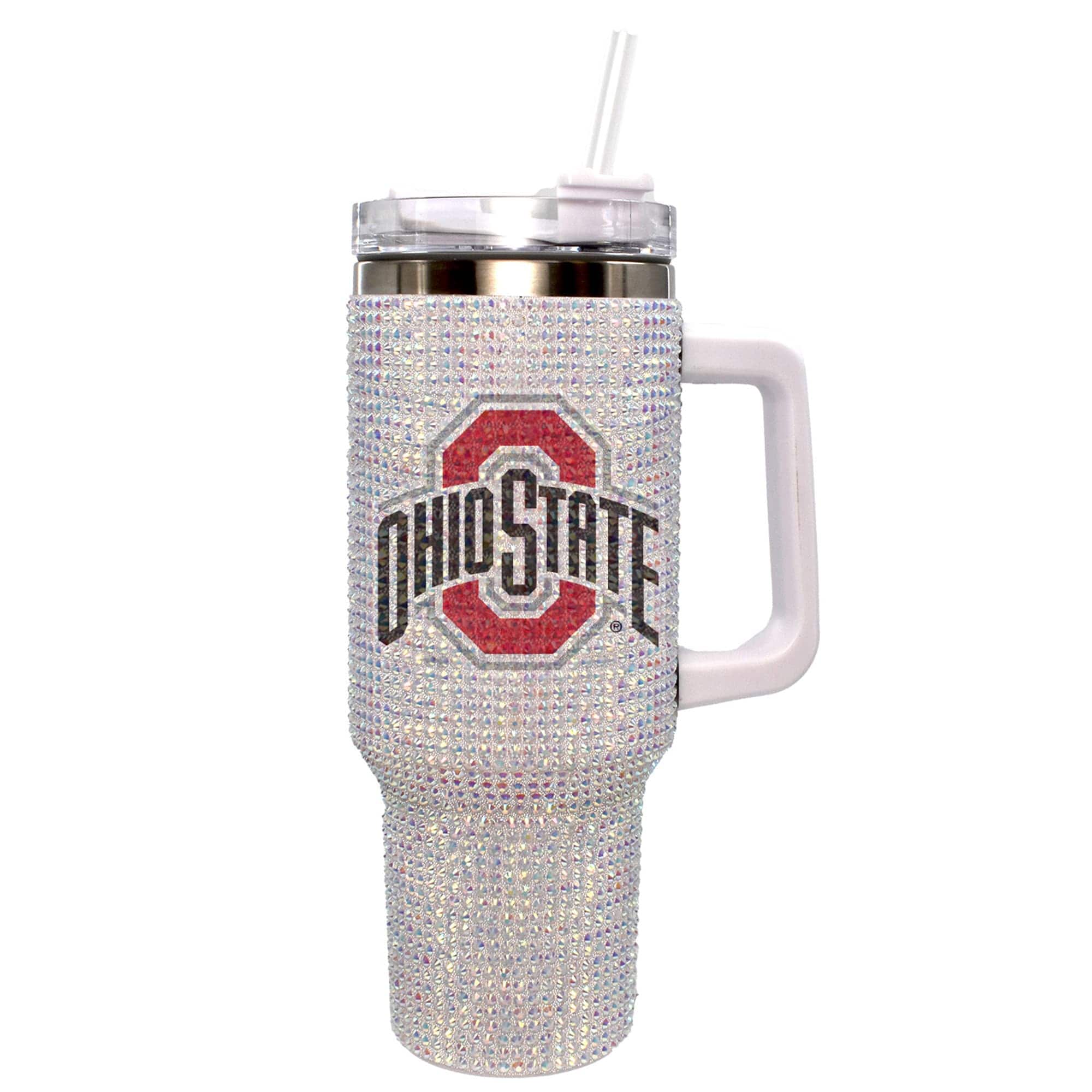 Front. The Memory Company - Ohio State Buckeyes 40oz. Bling Colossal Tumbler - Multicolor.