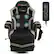 GOPLUS - Black and grey gaming chair with a remote control.