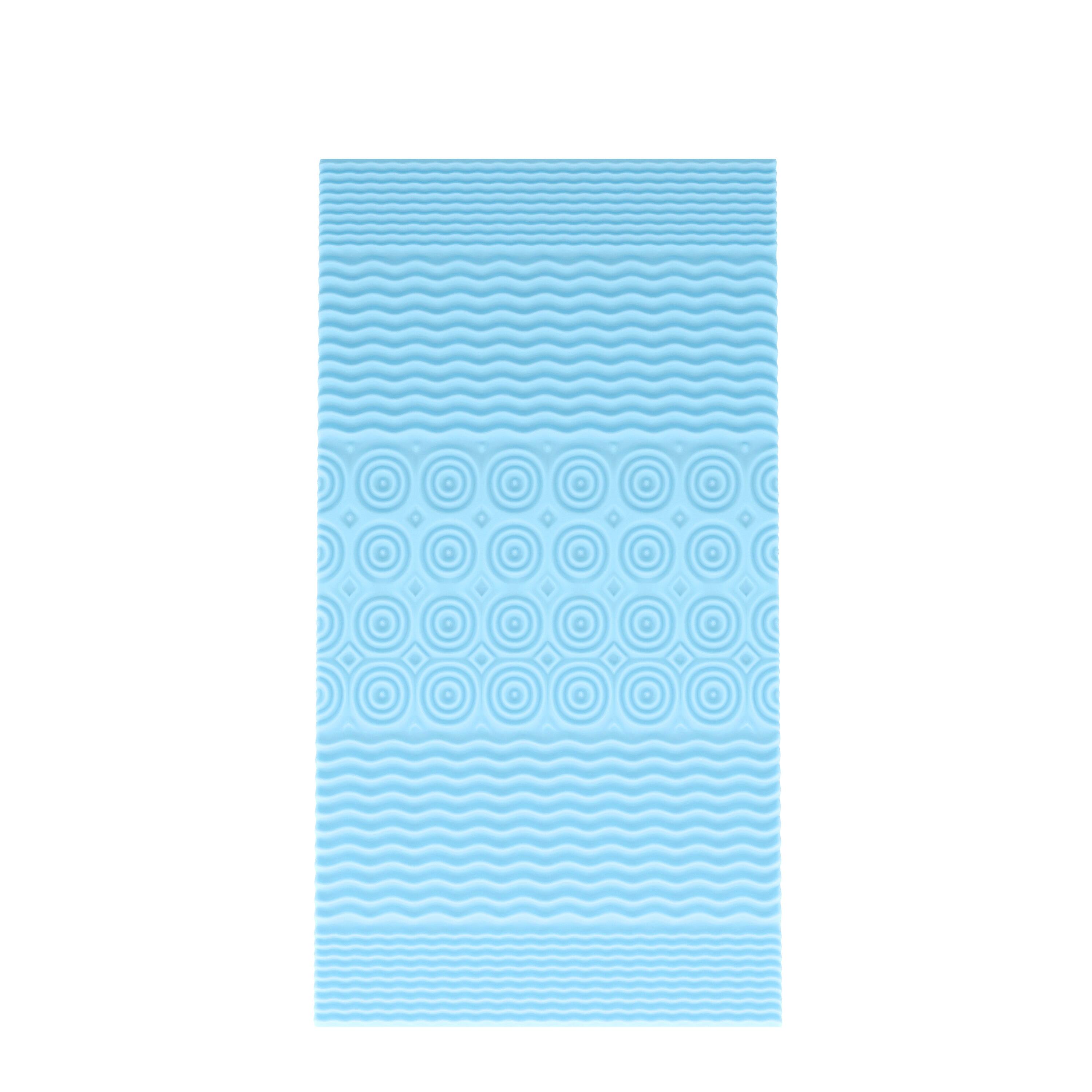 Alt View 1. Emma + Oliver - Astor Memory Foam Mattress Topper with Cooling Gel Infused, CertiPUR-US Certified Foam and 5-Zone Support - Green.