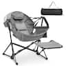 Ainfox - Hammock Camping Chair with Footrest - Gray