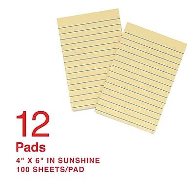 12 Pads  
4" x 6" in Sunshine  
100 Sheets/Pad