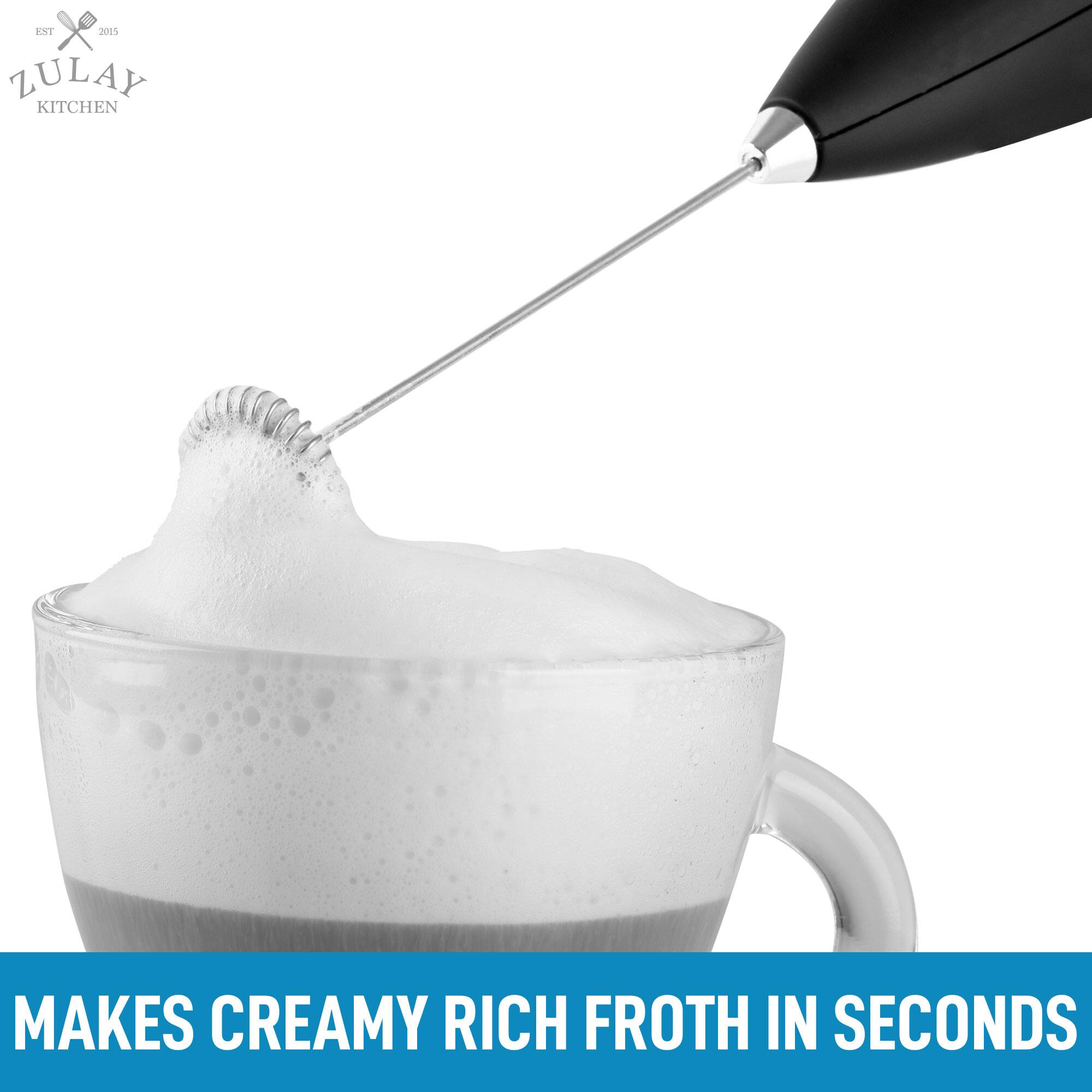 Zulay Kitchen makes creamy rich froth in seconds