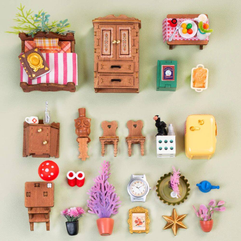 Left. 3D Puzzle - DIY 3D House Puzzle - Fairytale Tree House 275 pieces.