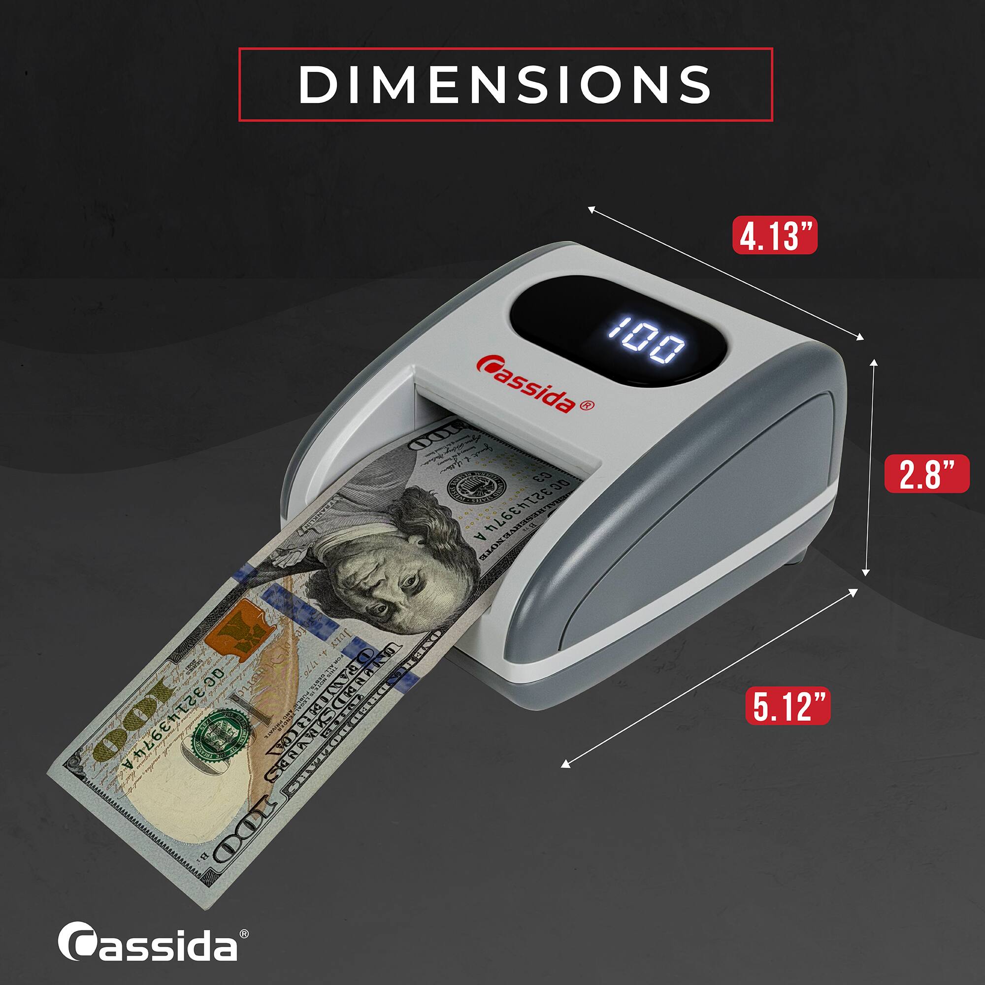 DIMENSIONS
4.13"
5.12"
2.8"