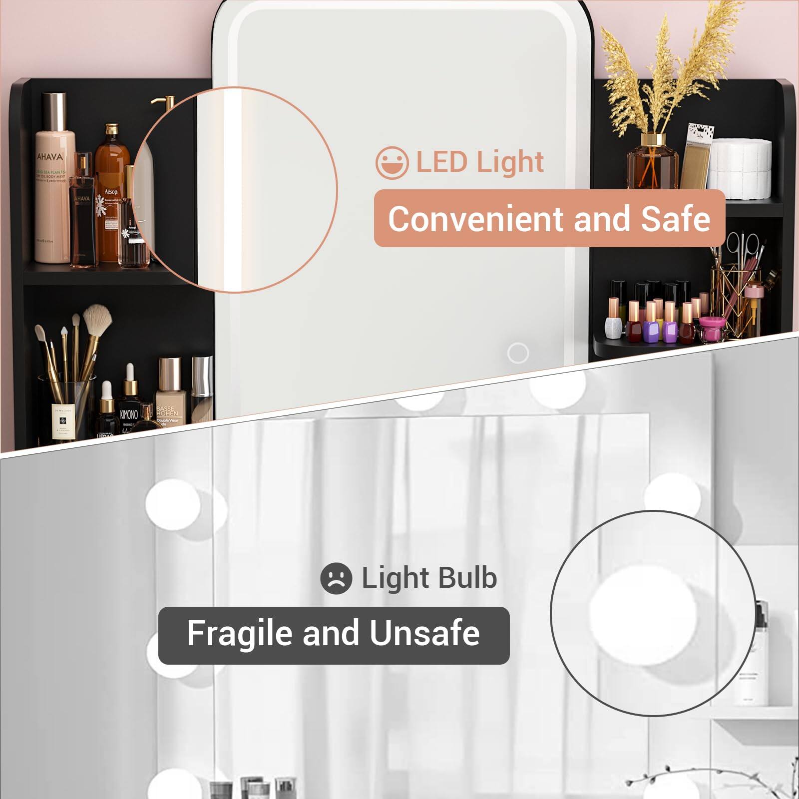 AHAVA Noep F LED Light Convenient and Safe  
R0 E Light Bulb Fragile and Unsafe