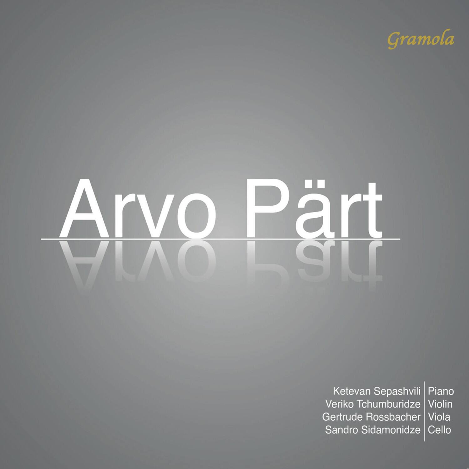 Gramola  
Arvo Pärt  
Alto Lsuf  

Ketevan Sepashvili | Piano  
Veriko Tchumburidze | Violin  
Gertrude Rossbacher | Viola  
Sandro Sidamonidze | Cello