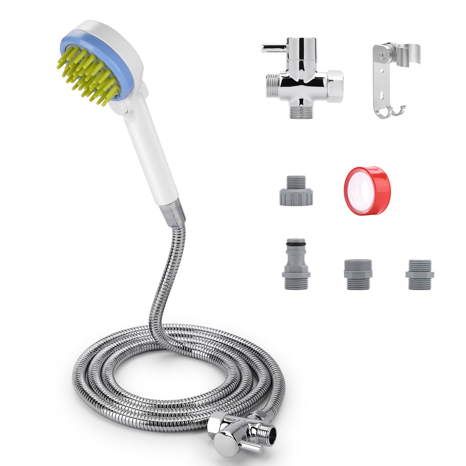 Front. Ownpets - Pet Dog Combing Shower Sprayer with Hose & Diverter.