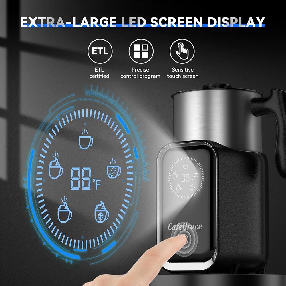 EXTRA-LARGE LED SCREEN DISPLAY

- ETL certified
- Precise control program
- Sensitive touch screen

CafeGrace