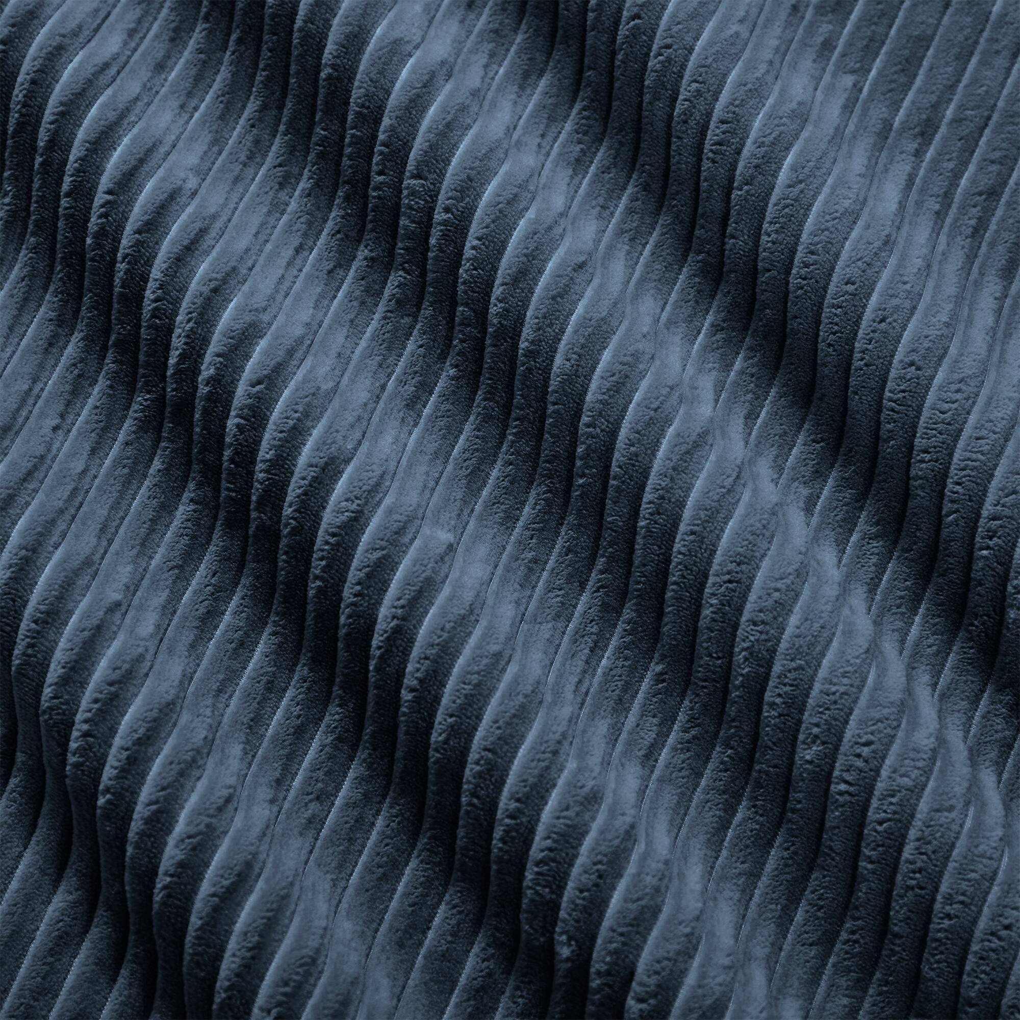 Alt View 5. LOVMOR - 3 Seater Corduroy Sectional Couch Modular Deep Seat Storage Ottoman No Assembly Compressed Pack Tufted For Den - Blue.