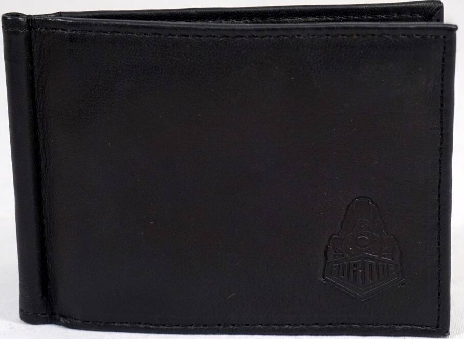 Alt View 1. Rico Industries - Purdue Boilermakers NCAA RFID Blocking Shield Black Leather Moneyclip Wallet - Multi.