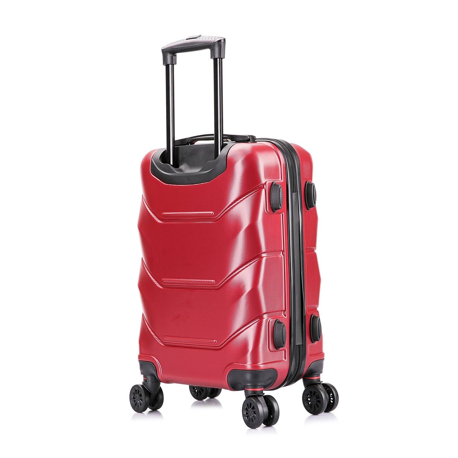 Alt View 1. DUKAP - Zonix Lightweight Hardside Spinner Luggage 20" carry-on - WINE.