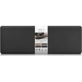Zulay Kitchen - Zulay Home Large 24 x 70 Inch Anti Fatigue Floor Mat - 3/4 Inch Thick Cushioned Kitchen Mats For Standing - Black