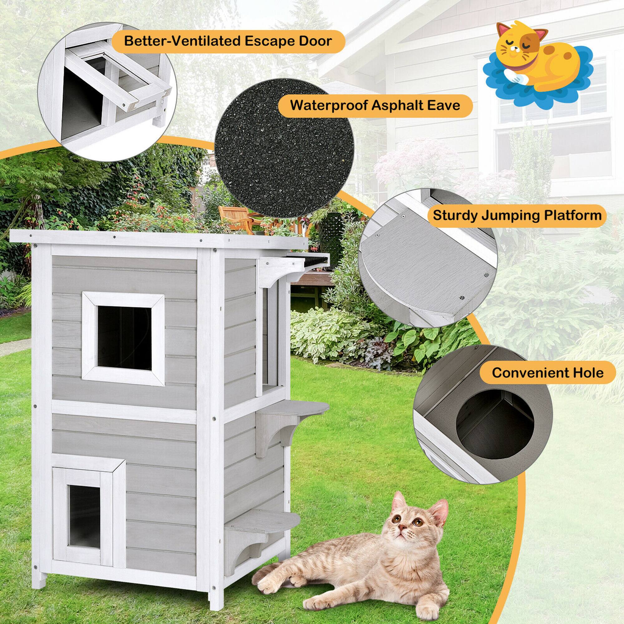 - Better-Ventilated Escape Door
- Waterproof Asphalt Eave
- Sturdy Jumping Platform
- Convenient Hole